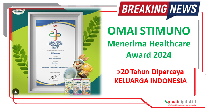 OMAI STIMUNO Menerima Indonesia Healthcare Award 2024, Dipercaya Keluarga Indonesia Lebih 20 Tahun